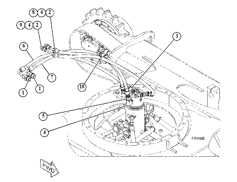 LINES GP-SWIVEL 5257837 CAT