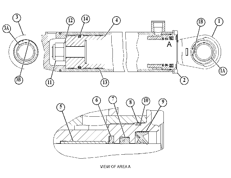 CYLINDER GP-HOIST 2854033 CAT