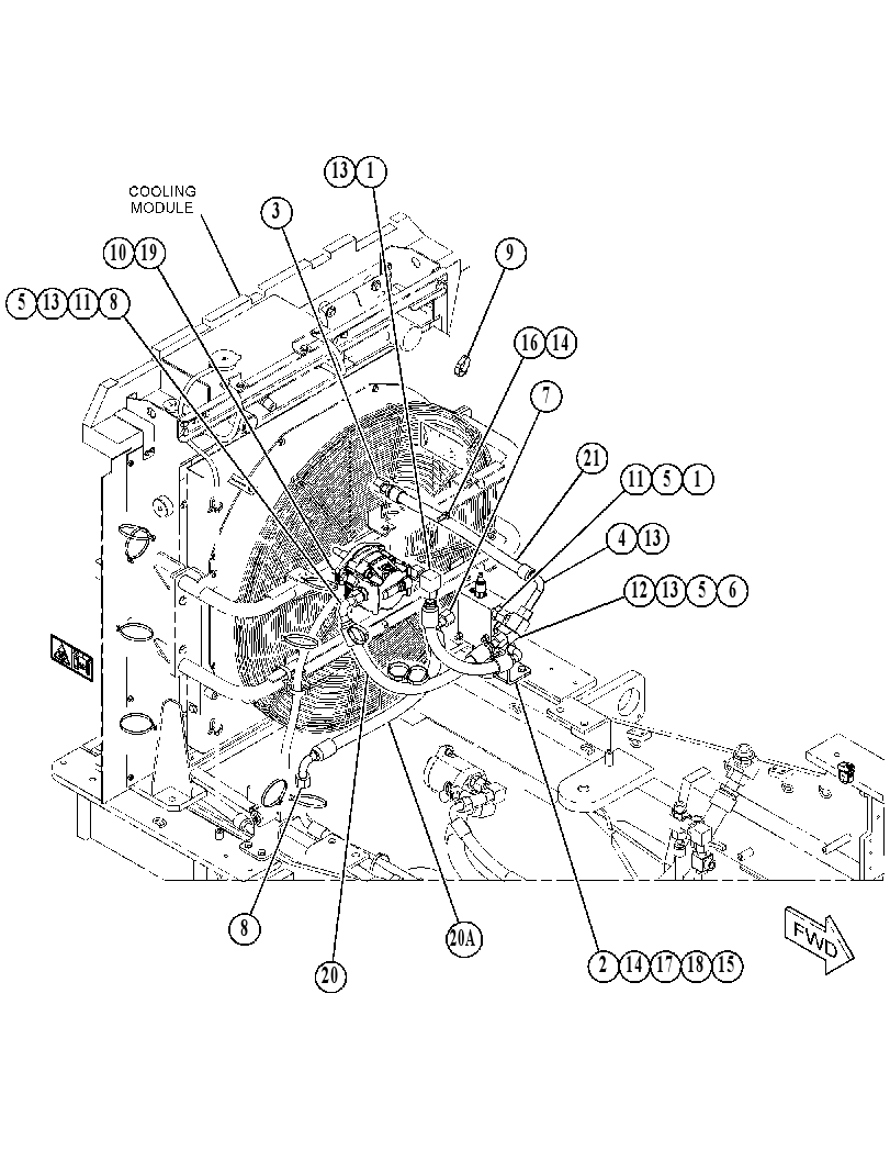 KIT-REVERSIBLE FAN 5604496 CAT