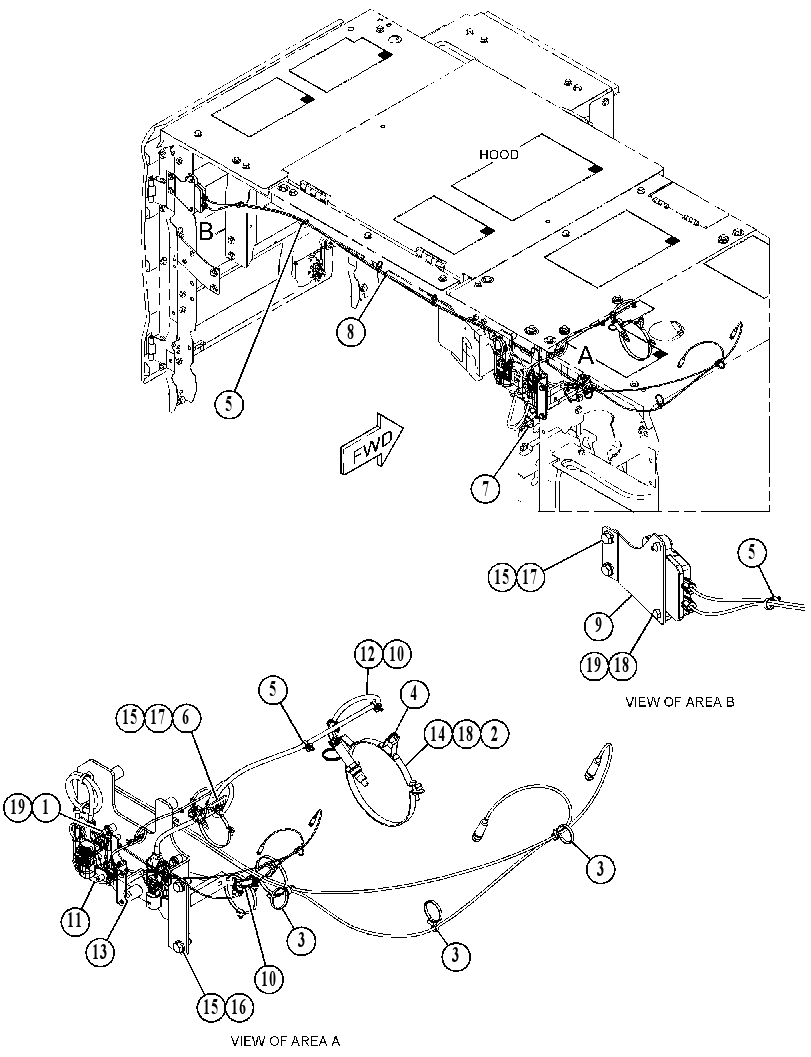 Проводка модуля AdBlue 5728011 CAT