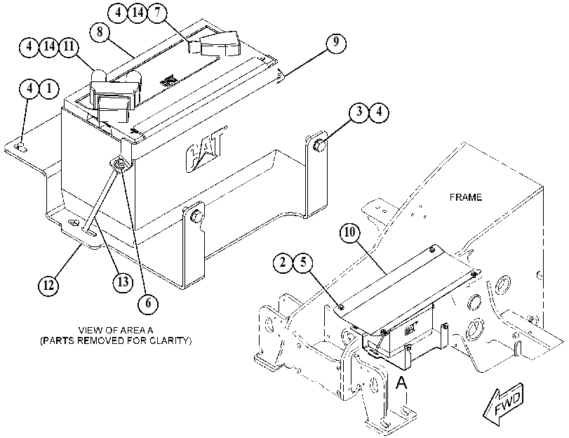 BATTERY & MOUNTING GP 5134292 CAT