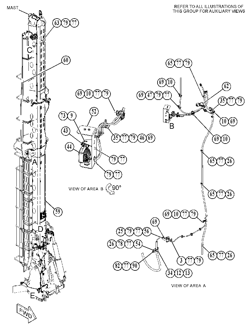 WIRING GP-MAST 5498809 CAT