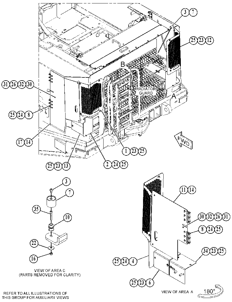COVER GP-RADIATOR 5433096 CAT