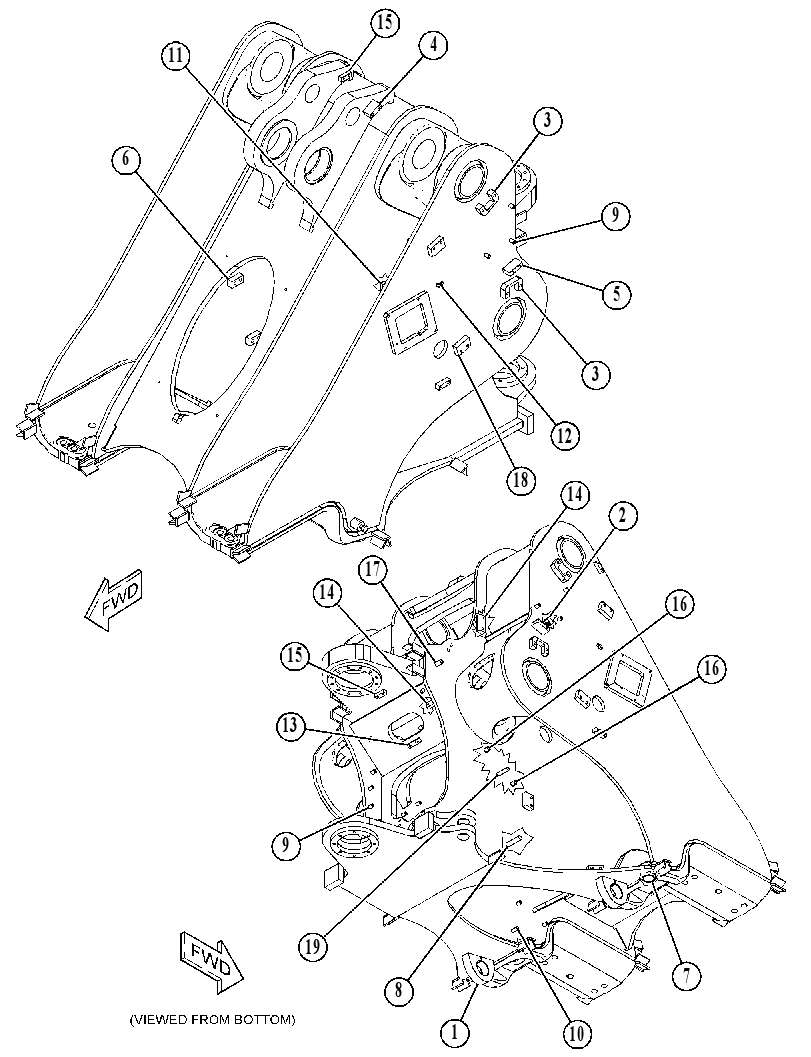 FRAME AS-LOADER 5479541 CAT