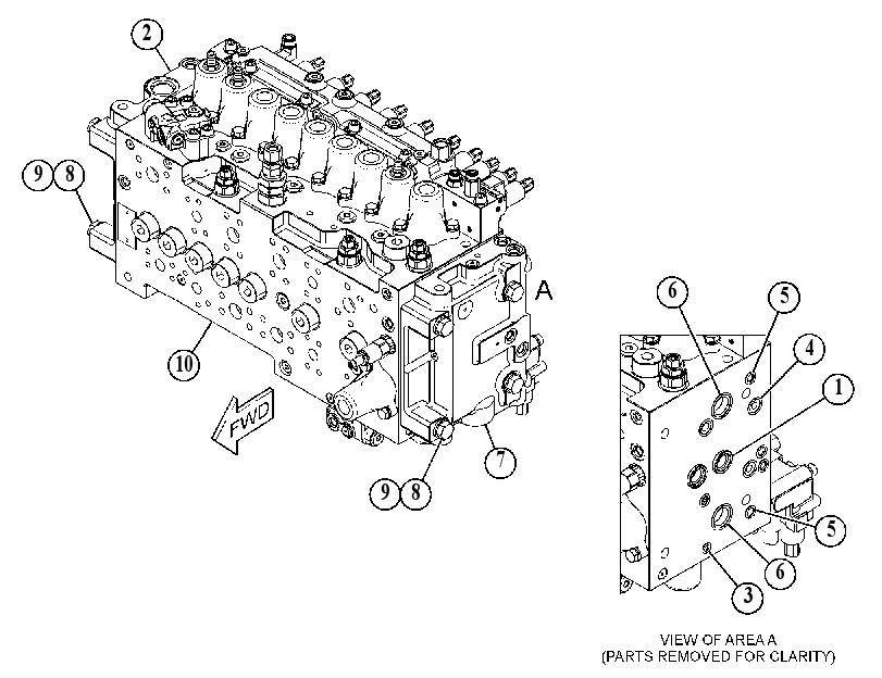 Главный управляющий клапан с креплением 5276518 CAT