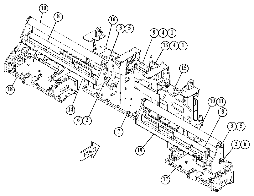 FRAME GP-SCREED 4733311 CAT