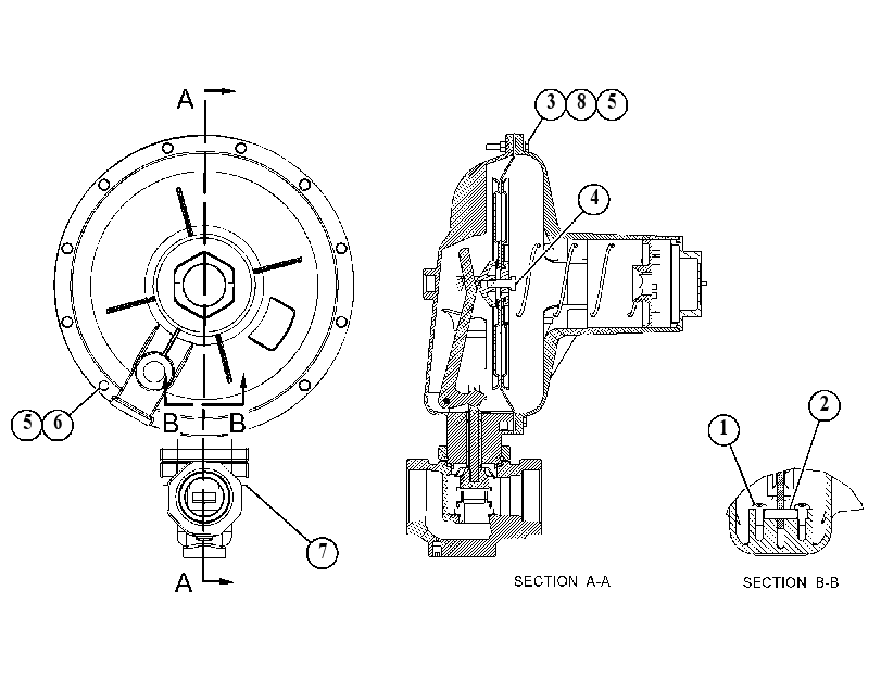 REGULATOR AS-GAS PRESSURE 5682230 CAT