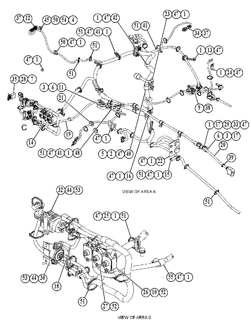Проводка шасси 5543295 CAT