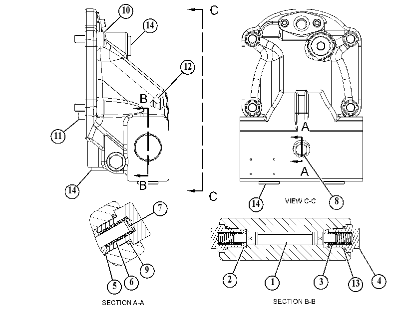 HOUSING GP-MOTOR 5627337 CAT