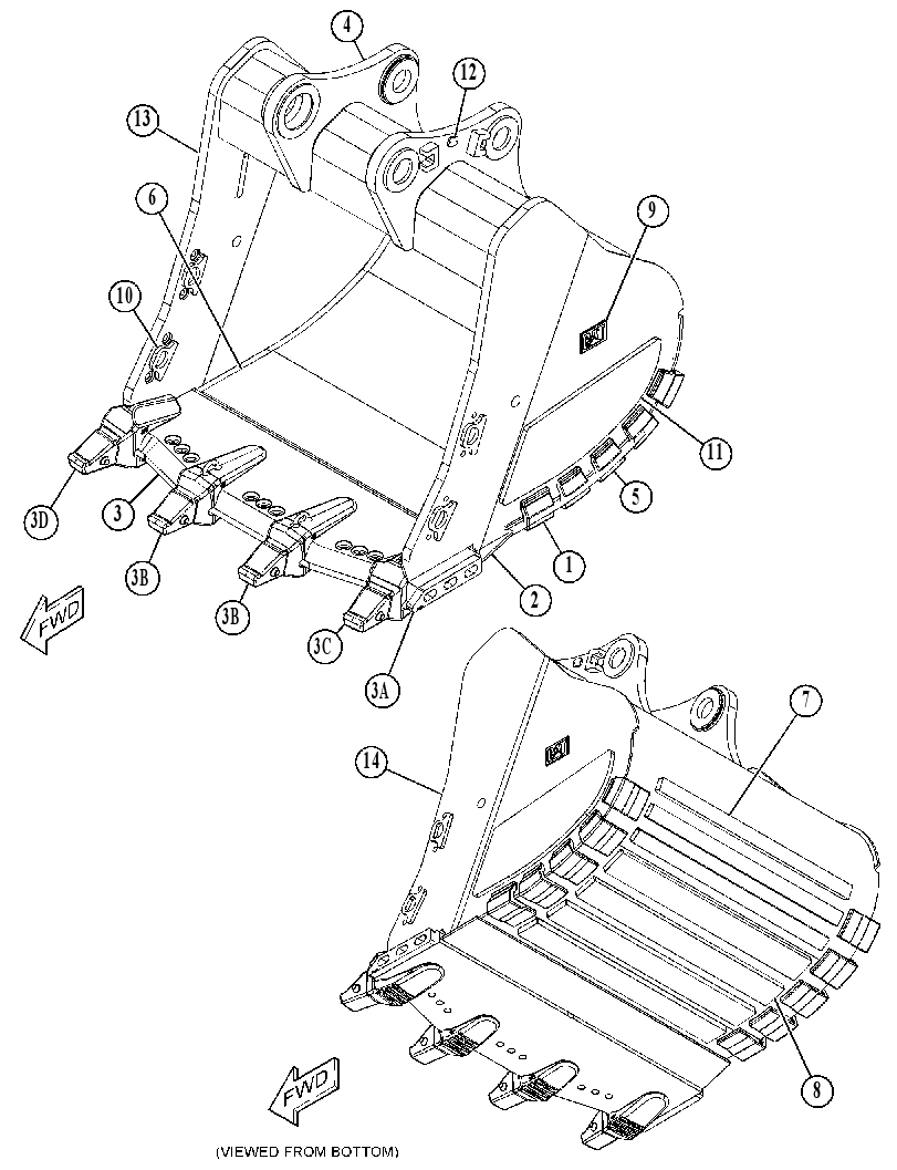 BUCKET AS-EXTREME SERV SPADE 5671169 CAT
