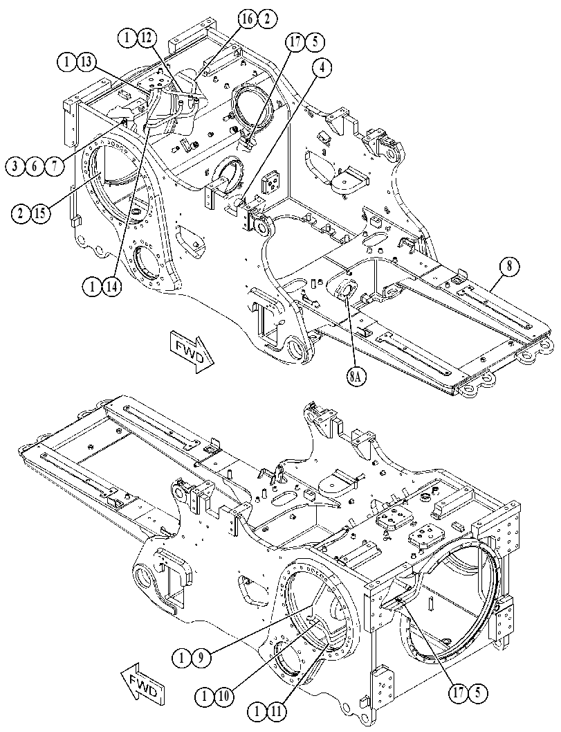 CASE & FRAME AS 5073678 CAT