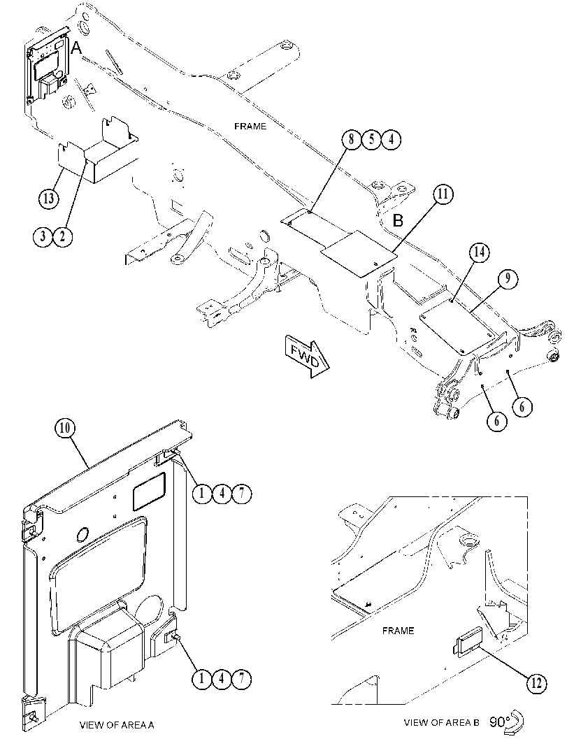 COVER & MTG GP - CHASSIS 4863522 CAT