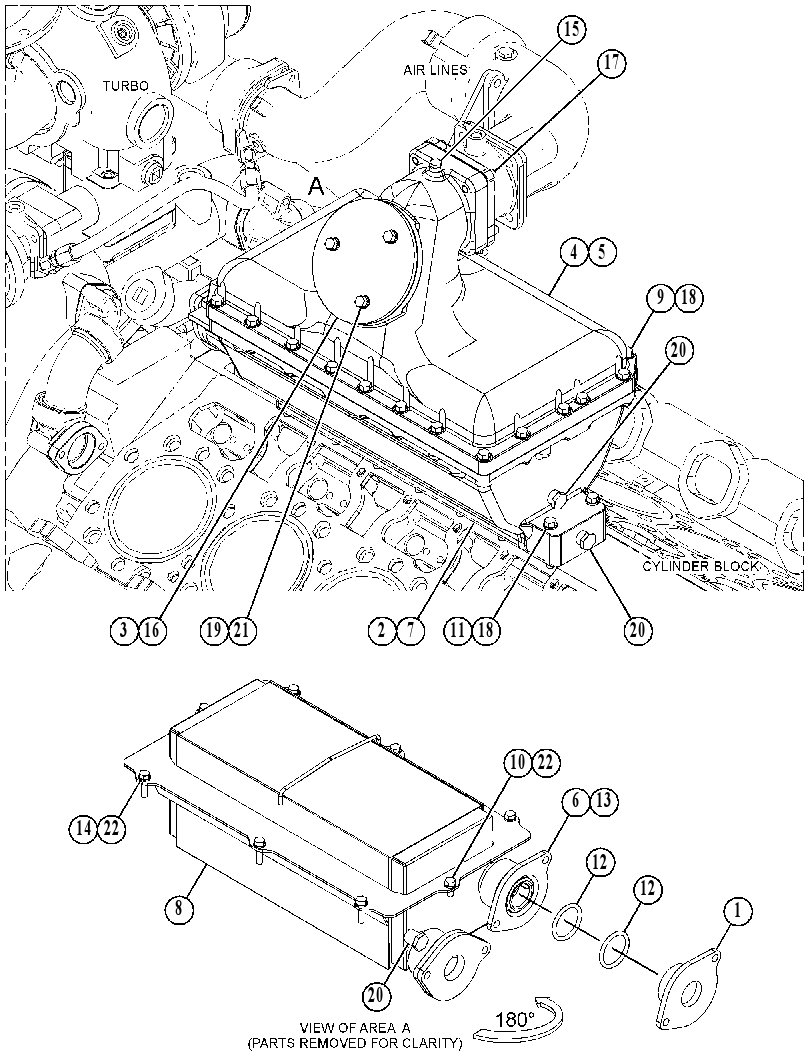 AFTERCOOLER GP-RAW WATER 4847362 CAT