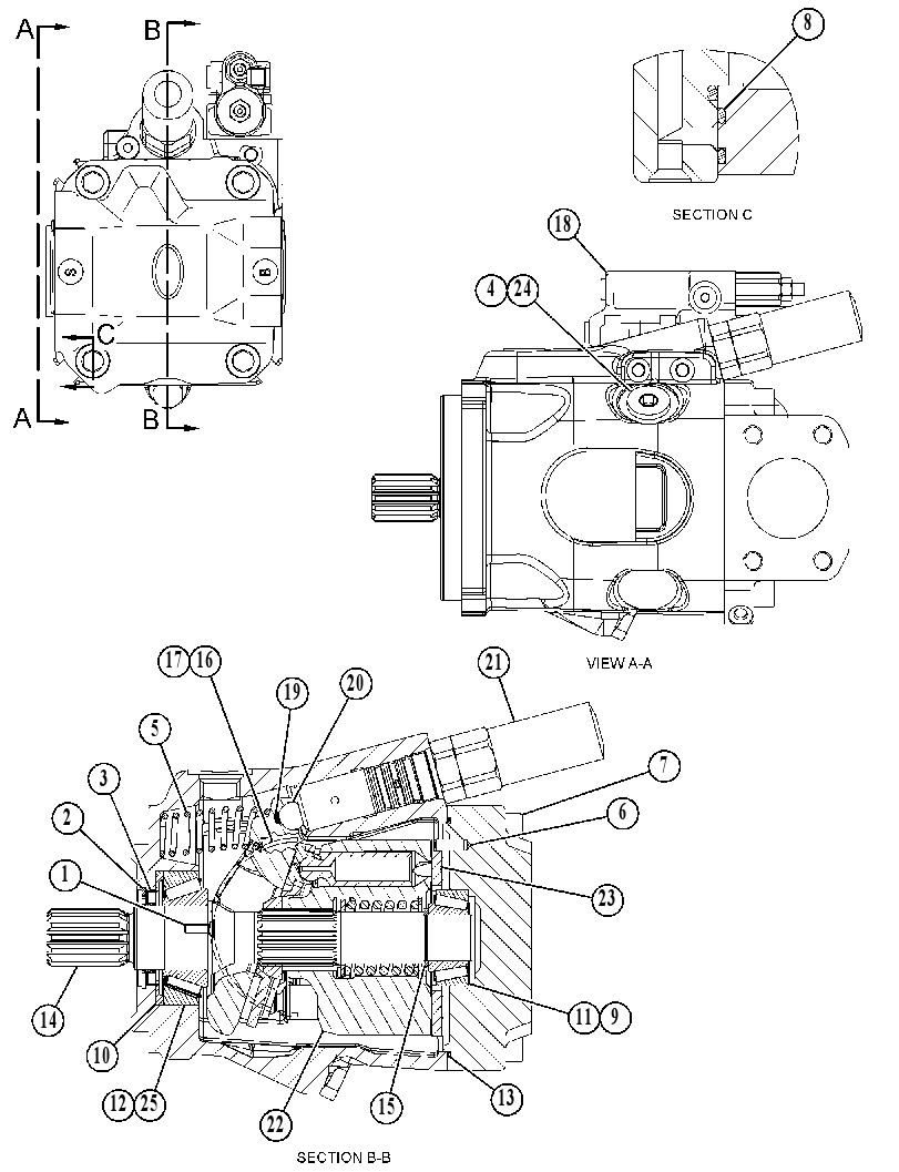 Насос поршневой 5827613 CAT