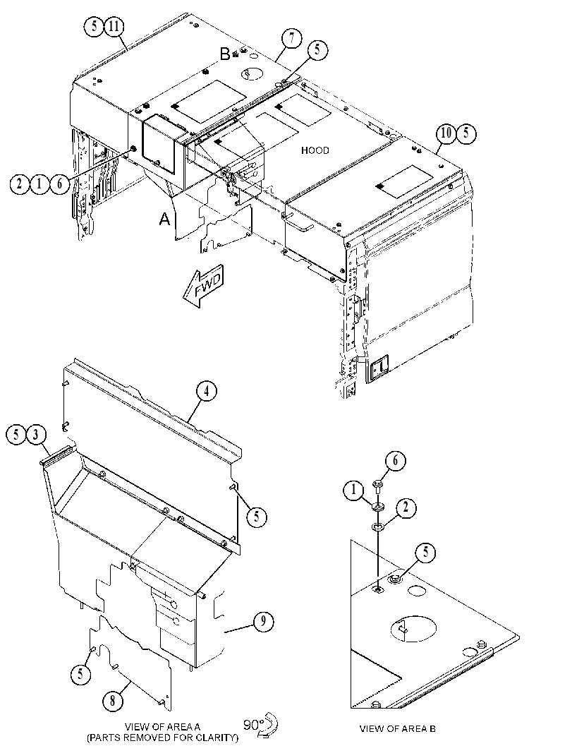 COVER GP-HOOD 5684341 CAT