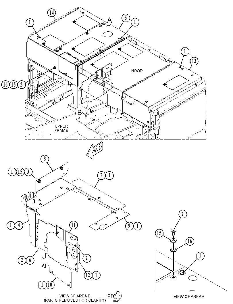 COVER GP-HOOD 5684343 CAT