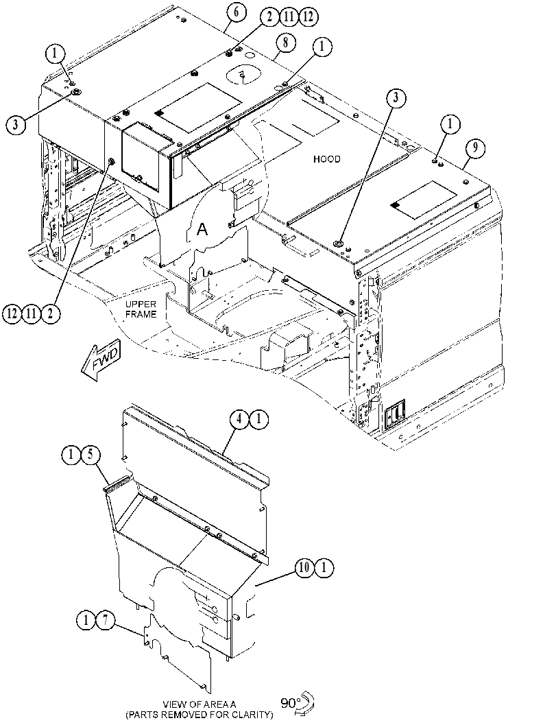 COVER GP-HOOD 5684342 CAT
