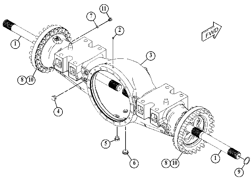 AXLE GP-FIXED 4537842 CAT