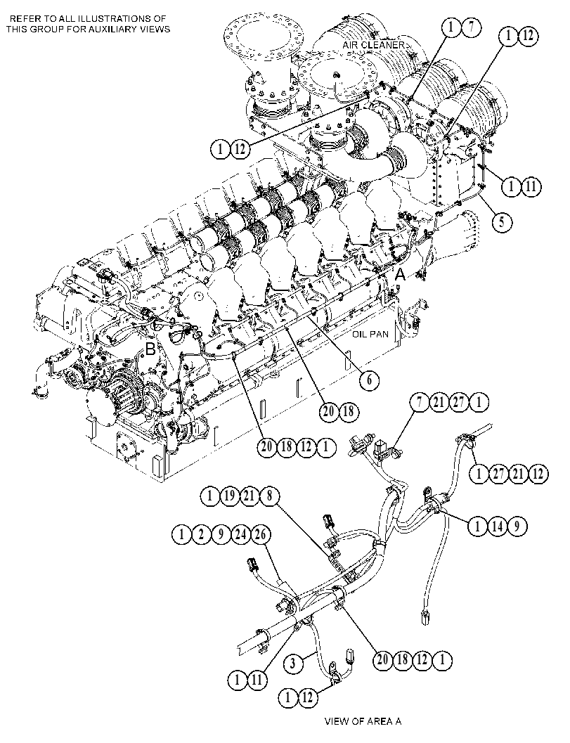 Проводка двигателя 5285795 CAT