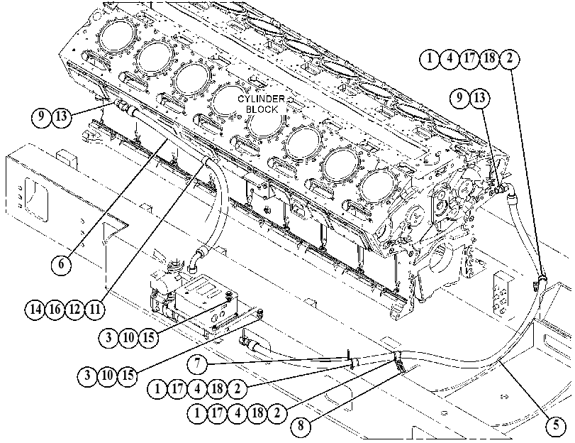 Крепление подогревателя ОЖ 5775983 CAT