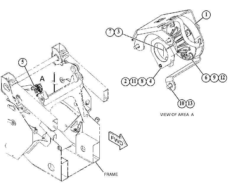 Датчик положения с креплением 4359123 CAT