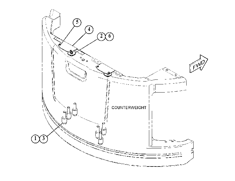 MOUNTING GP-COUNTERWEIGHT 4519272 CAT