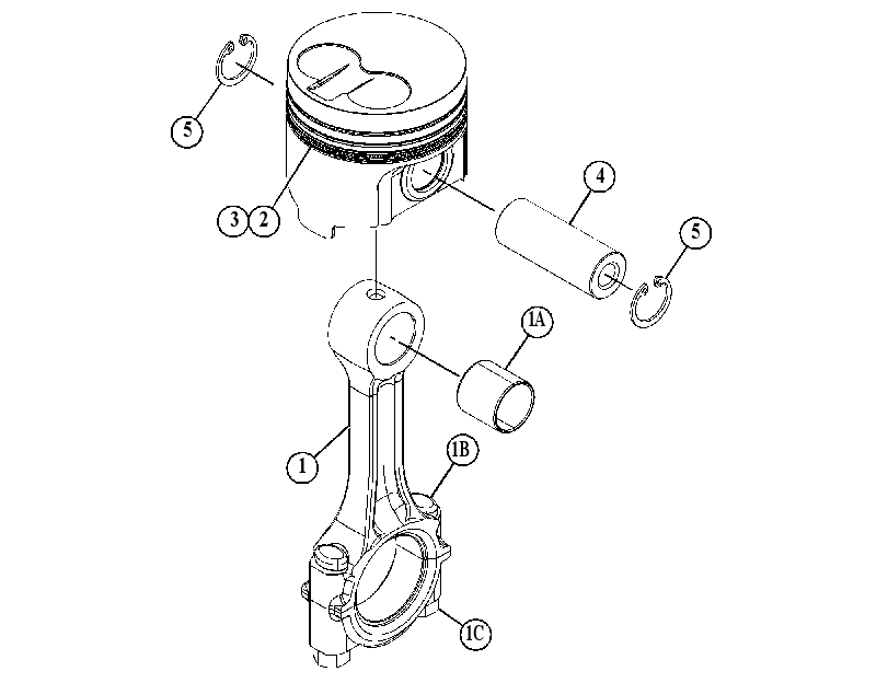 PISTON AS 5412784 CAT