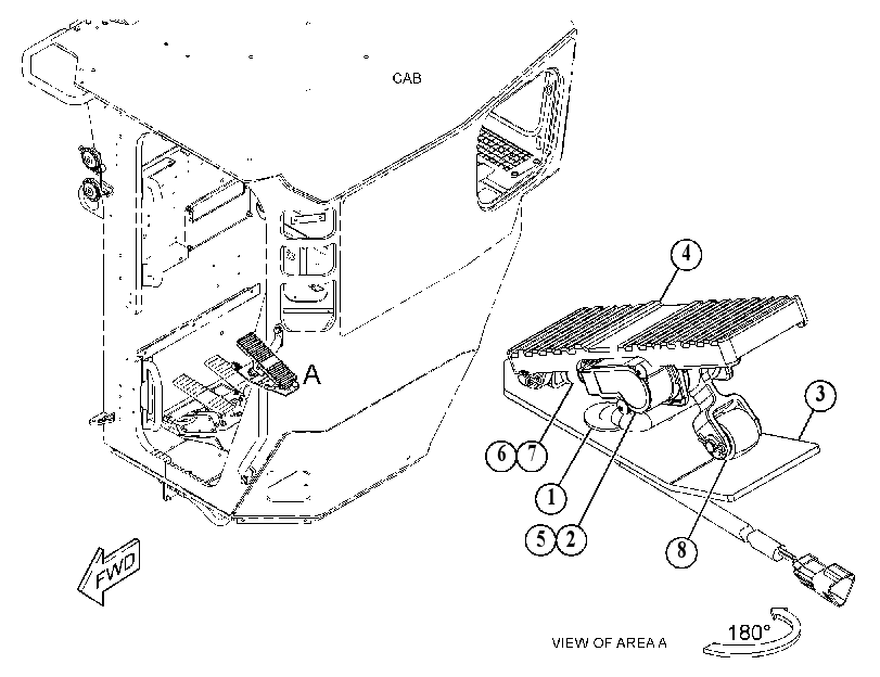 PEDAL GP-THROTTLE 5772006 CAT
