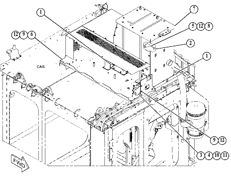 COVER GP-AIR CONDITIONER 5598609 CAT
