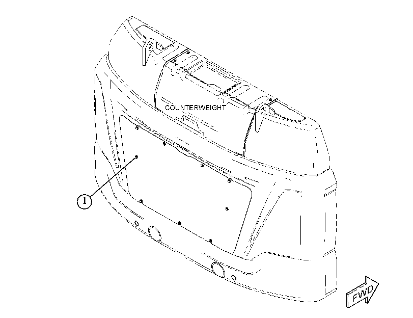COVER GP-COUNTERWEIGHT 5769399 CAT