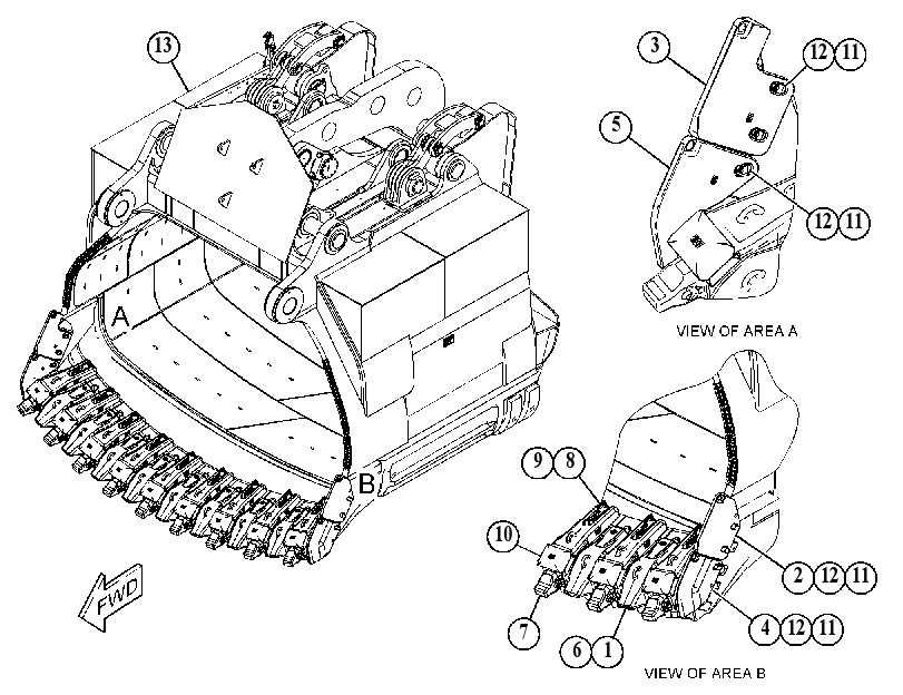 BUCKET AR-DIPPER 4781658 CAT