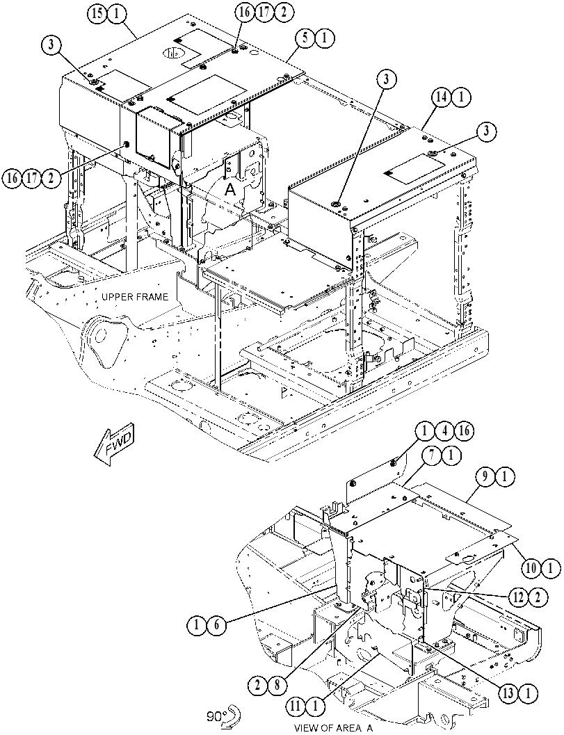 COVER & MTG GP-ENCLOSURE 5769406 CAT
