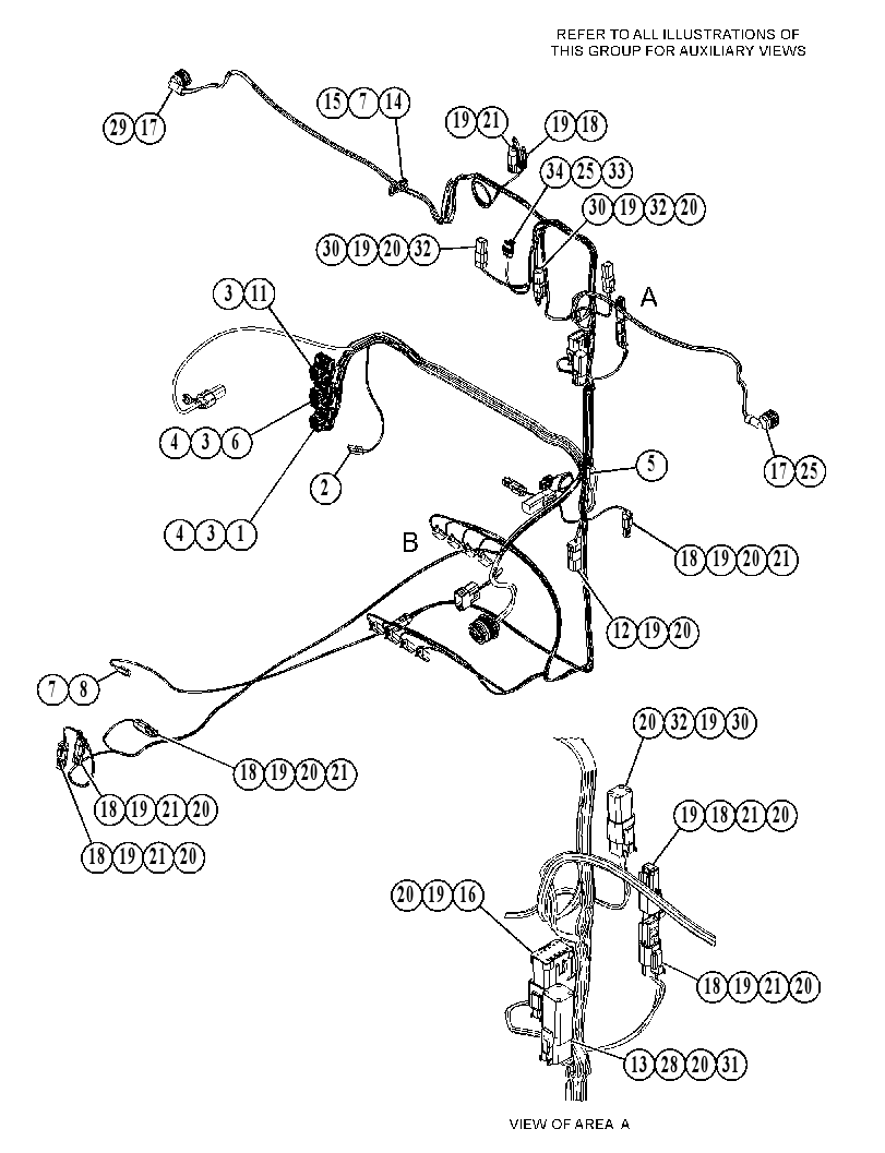 HARNESS AS-REAR CHASSIS 5513893 CAT