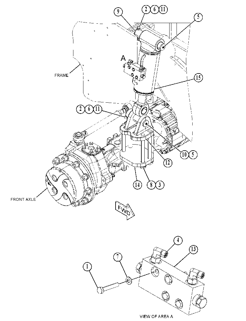 CYLINDER & MTG GP-FRAME LEVEL 4731866 CAT