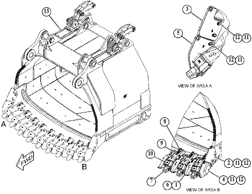 BUCKET AR-DIPPER 4781659 CAT