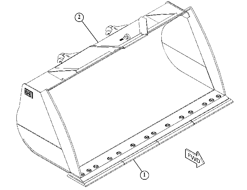 BUCKET AR-MATERIAL HANDLING 4660124 CAT