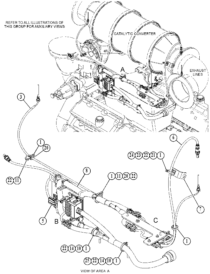 Проводка модуля AdBlue 4791886 CAT