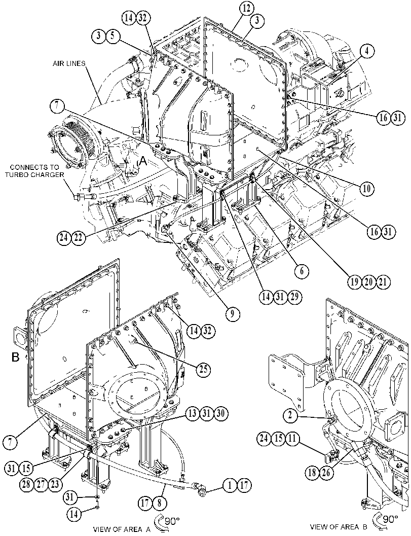 MOUNTING GP-AFTERCOOLER 4517303 CAT