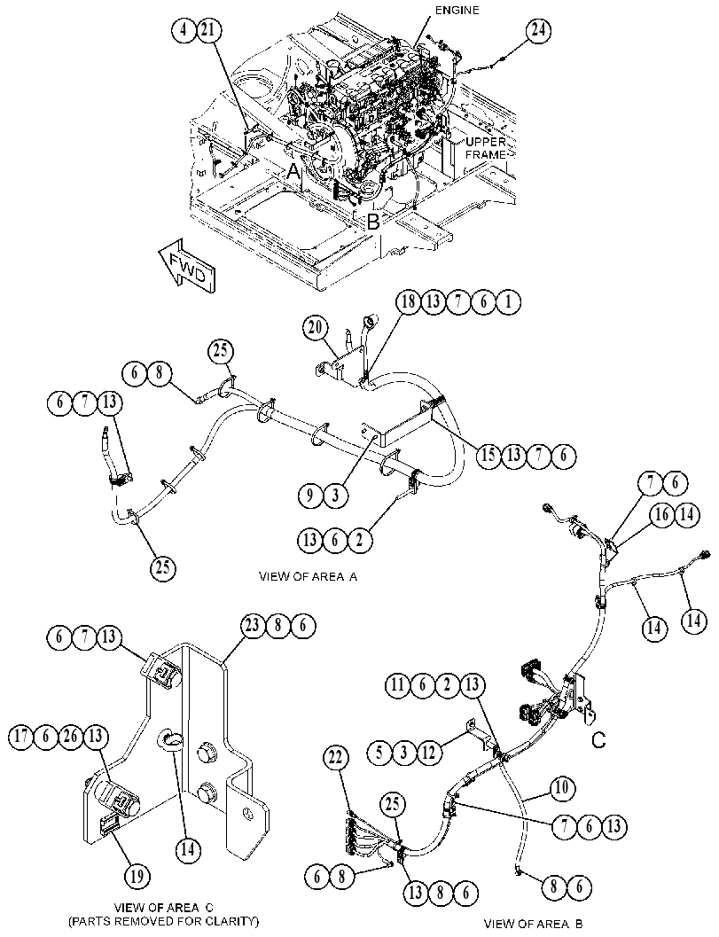 Проводка двигателя 5218851 CAT