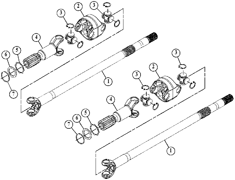 SHAFT GP-AXLE 3207317 CAT