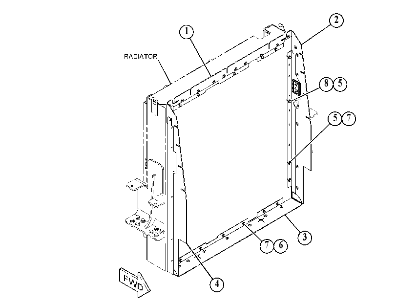 BAFFLE GP-RADIATOR 4650972 CAT