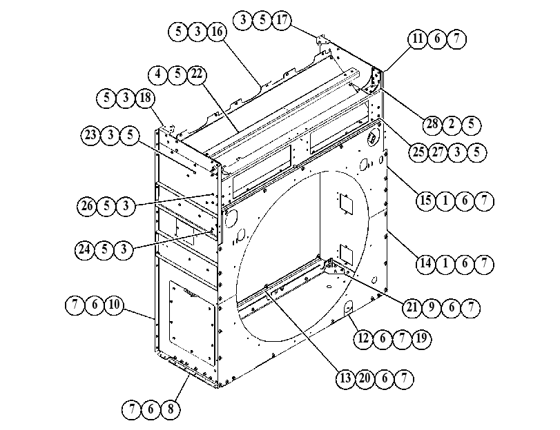 Опора радиатора 5610300 CAT