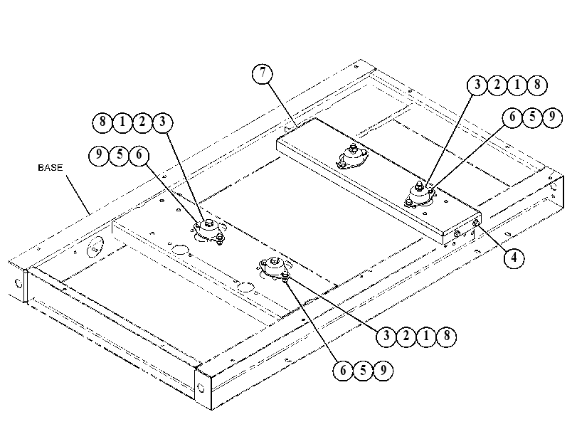MOUNTING GP-GENERATOR BASE 4989353 CAT