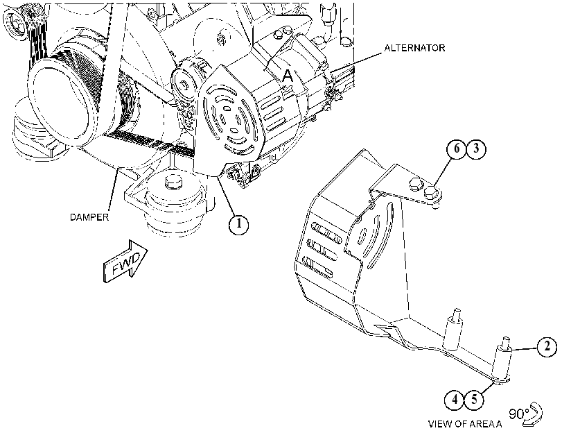 GUARD GP-ALTERNATOR 4786021 CAT