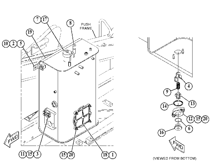 TANK GP-TRANSMISSION 5410767 CAT