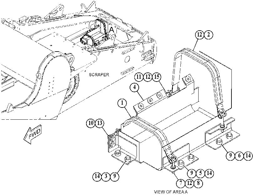 MOUNTING GP-DEF TANK 4786015 CAT