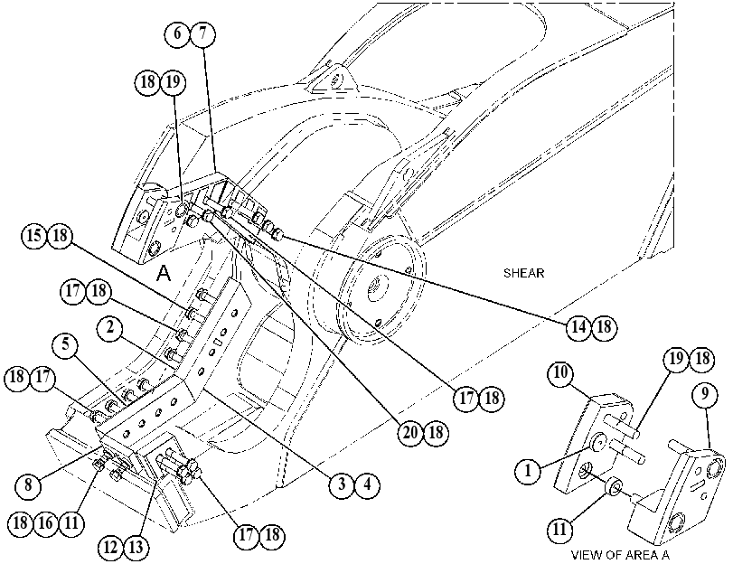 Режущая кромка 4232052 CAT