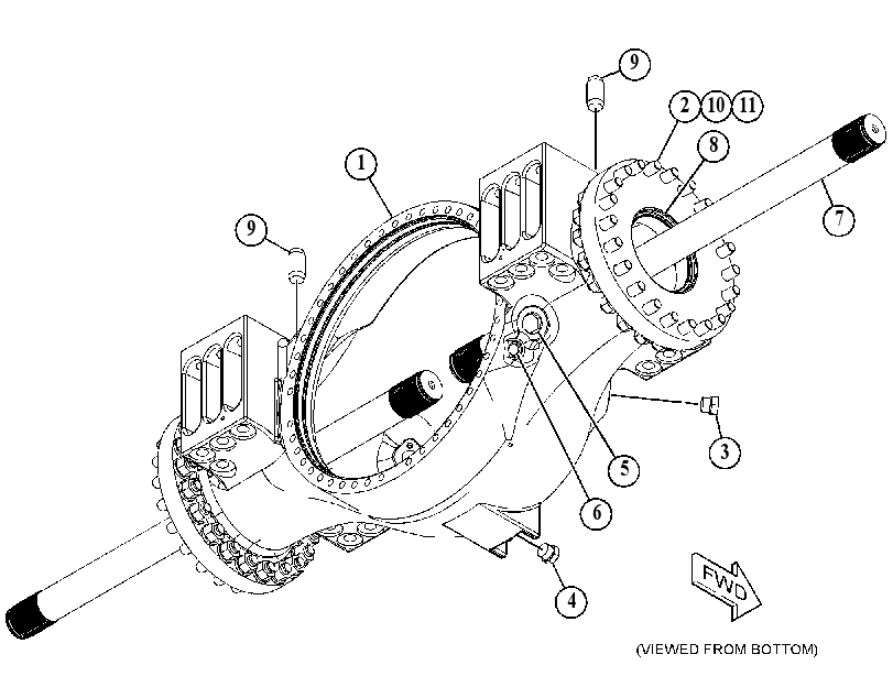 AXLE GP-FIXED 1733762 CAT