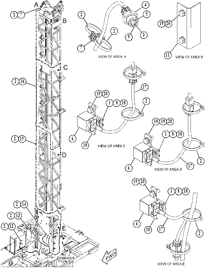 WIRING GP-MAST 5785217 CAT