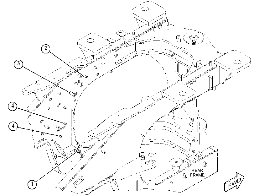 BOSS GP-REAR FRAME 5499556 CAT